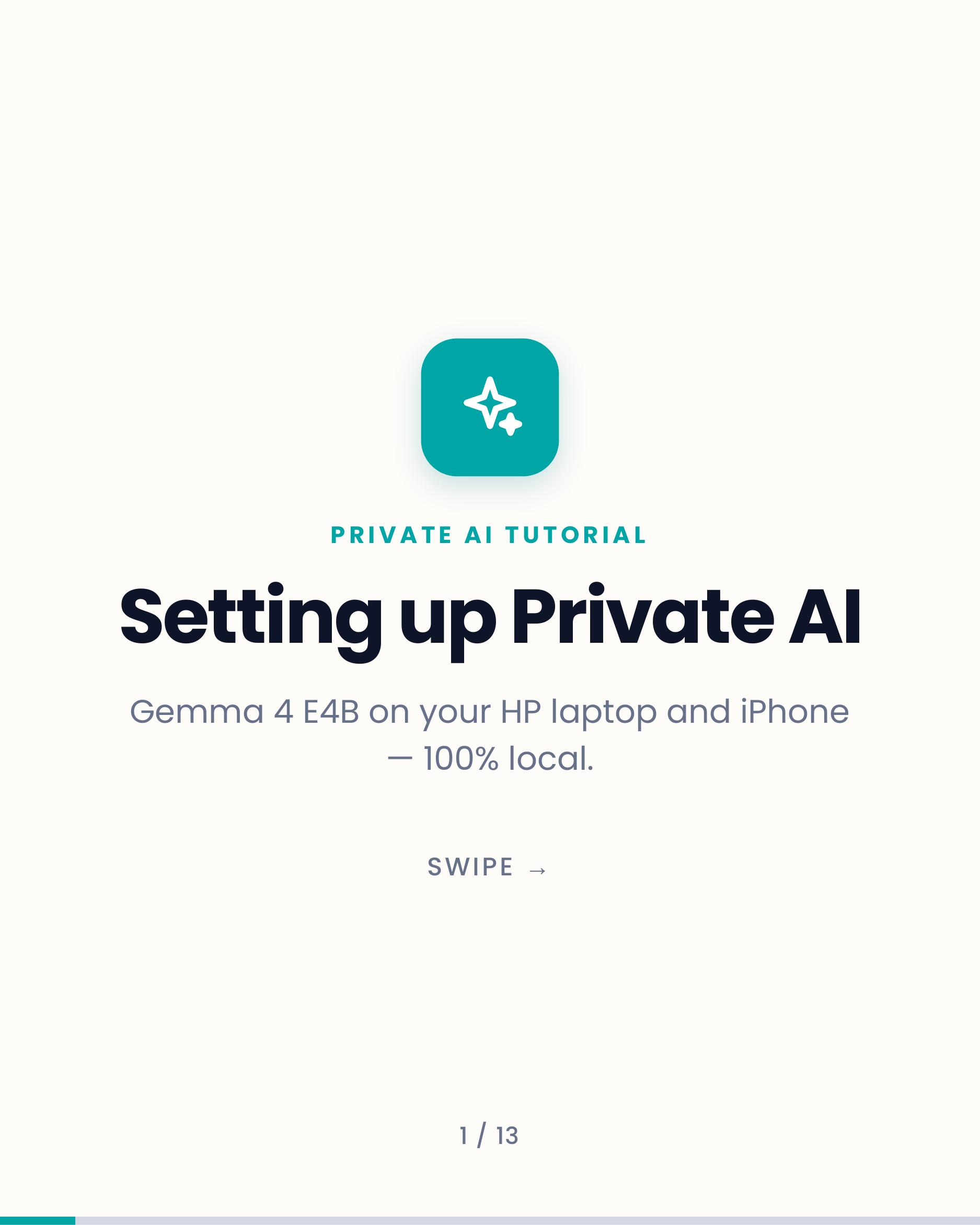 YOUR PRIVATE AI COMPANION — applied research